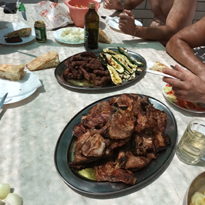 Lunch on board
